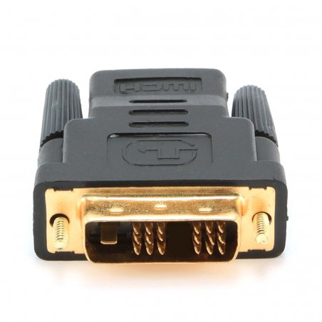 Adaptateur Gembird compatible HDMI femelle (Type A) vers DVI-D mâle (Noir)