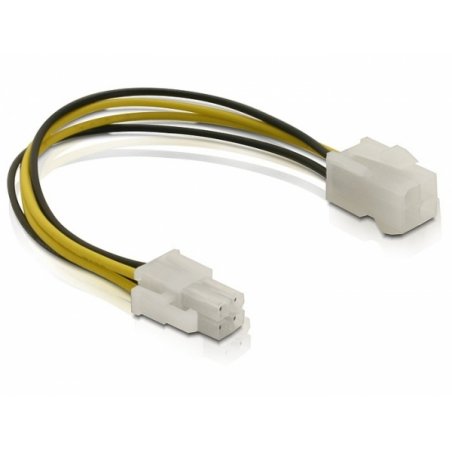 DeLOCK Power cable P4 male/female 0.15 m