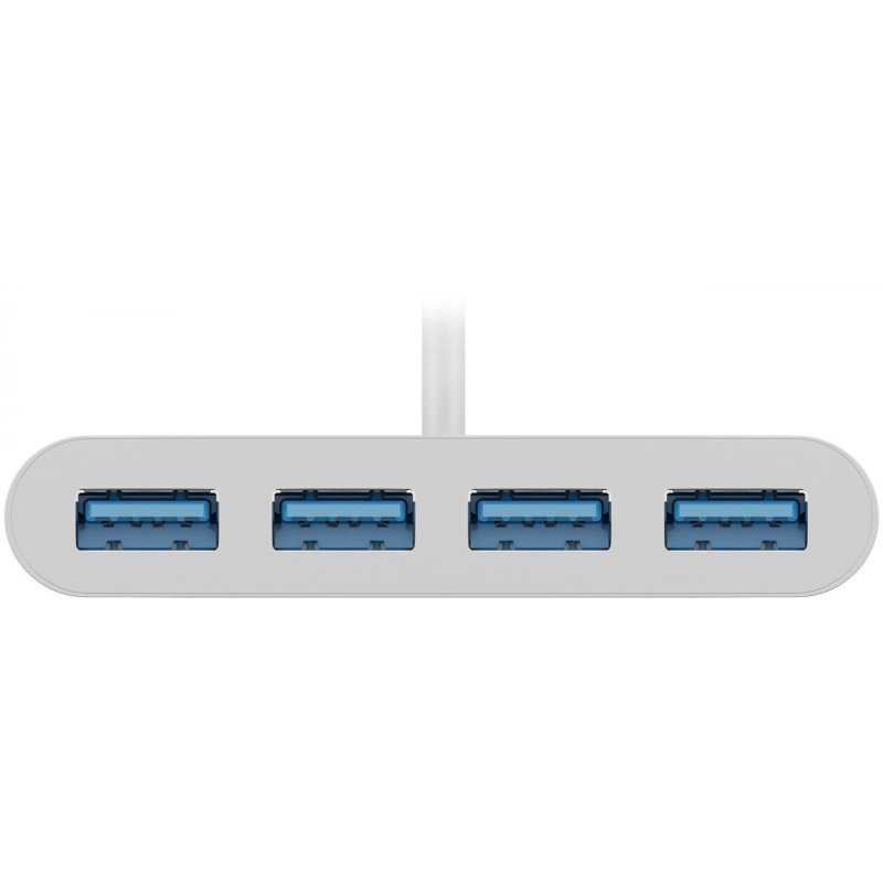 Hub USB Type C Goobay compatible - 4 ports USB 3.0 (Blanc)