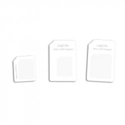 Adaptateur de carte Sim LogiLink compatible (Blanc)