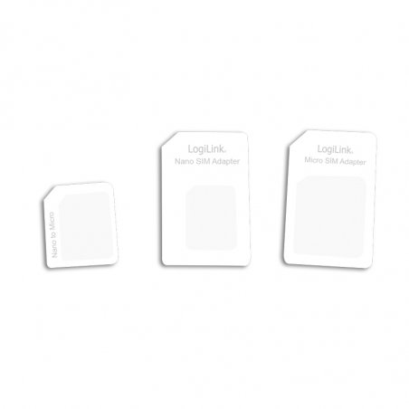 Adaptateur de carte Sim LogiLink compatible (Blanc)