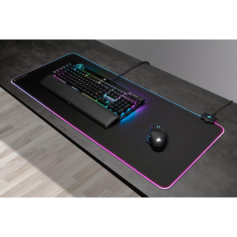 Tapis de souris Corsair compatible Gaming MM700 RGB Extended 930x400mm