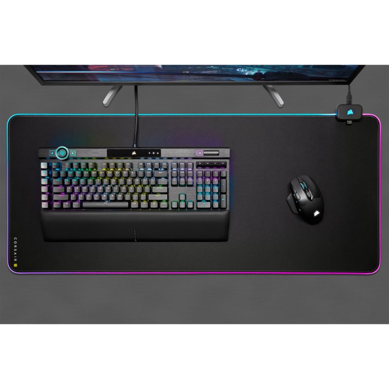 Corsair MM700 RGB Tapis de souris de jeu Noir