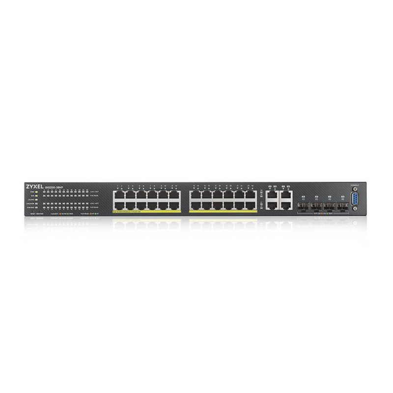 Zyxel GS2220-28HP-EU0101F commutateur réseau Géré L2 Gigabit Ethernet (10/100/1000) Connexion Ethernet, supportant l'