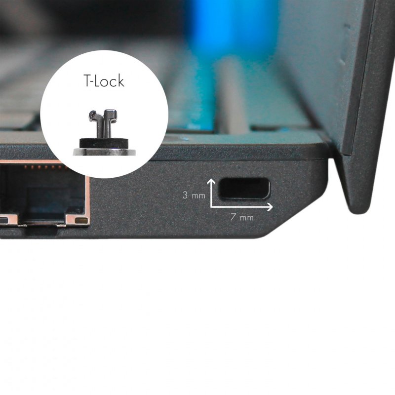 SECURITY CABLE T-LOCK ULTRA SLIM V2 MASTERKEYED 3X7MM SLOT