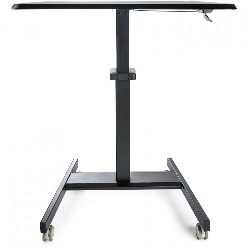 MOBILE STANDING DESK - PORTABLE SIT STAND ERGONOMIC ROLLING CART