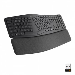 Logitech Ergo K860 clavier RF sans fil + Bluetooth US International Graphite