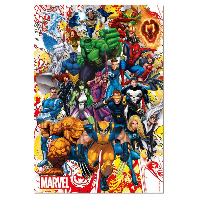 Puzzle Educa compatible - Les héros de Marvel (500 pièces)