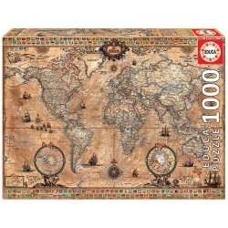 Educa Antique World Map Jigsaw puzzle 1000 pc(s) Maps