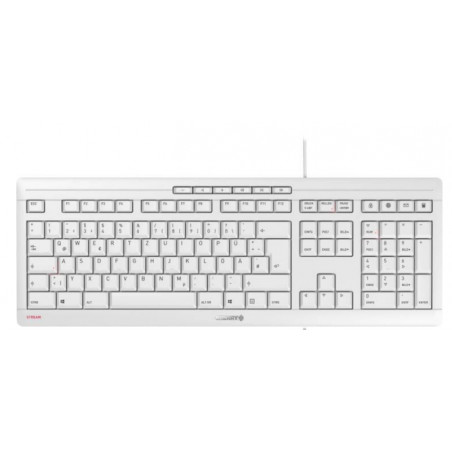 CHERRY STREAM keyboard USB QWERTZ German White
