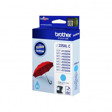 Brother LC-225XLCBP ink cartridge 1 pc(s) Original Cyan