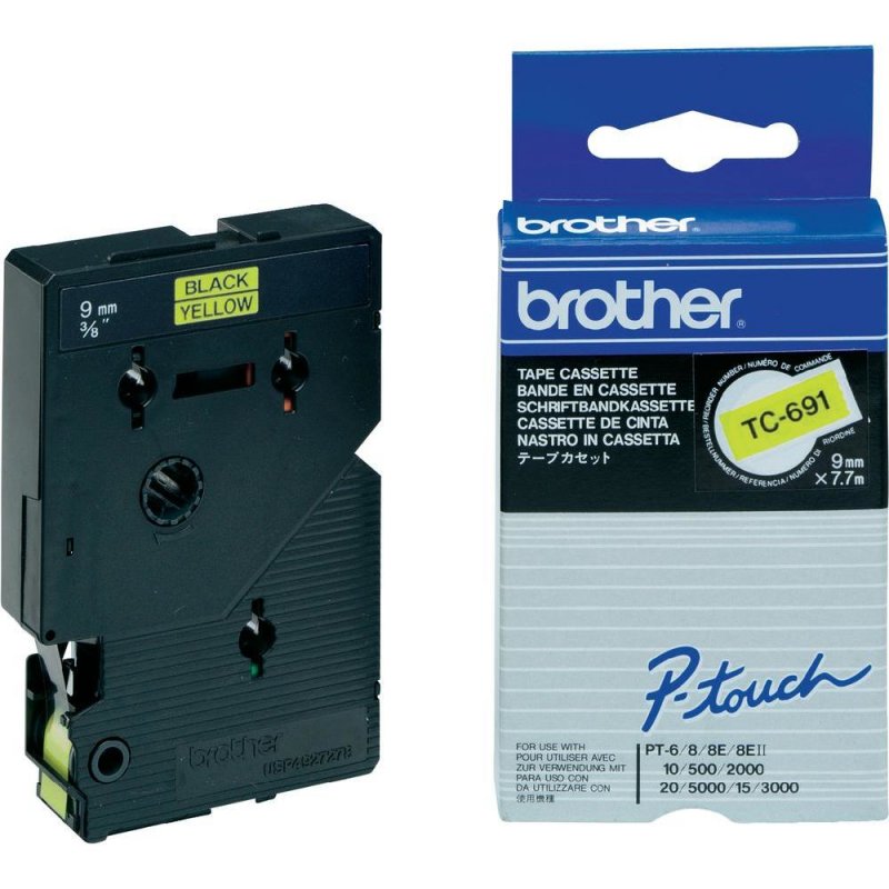 brother TC-Tape TC-691 cassette de ruban, Largeur de