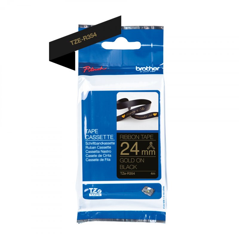 Brother TZE-R354 printer ribbon Gold
