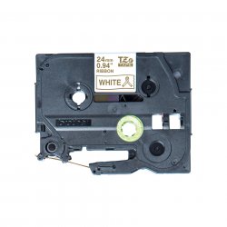 BROTHER RUBAN TISSU OR/BLANC 24MMX4M