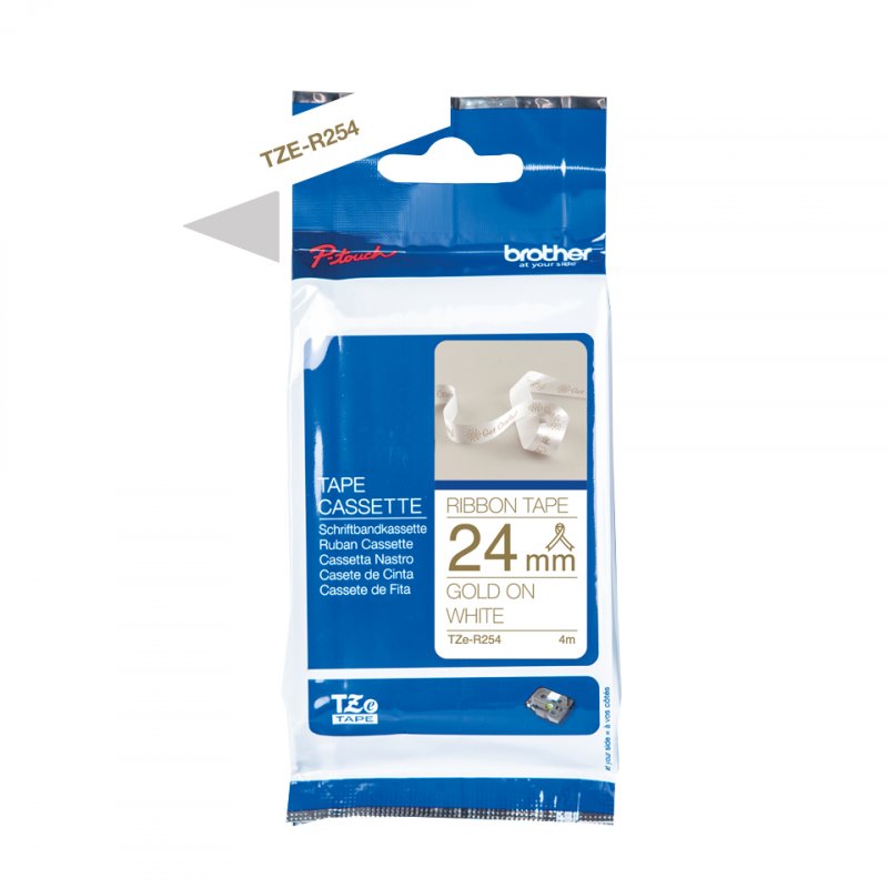 Brother TZE-R254 printer ribbon Gold