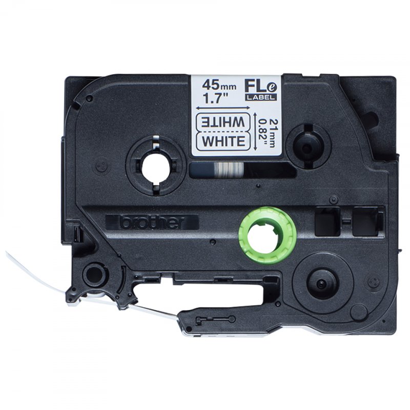 BROTHER ETIQU 21X45MM N/BLANC PK72