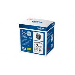 Brother TZE-231M5 ruban d'étiquette Noir sur blanc