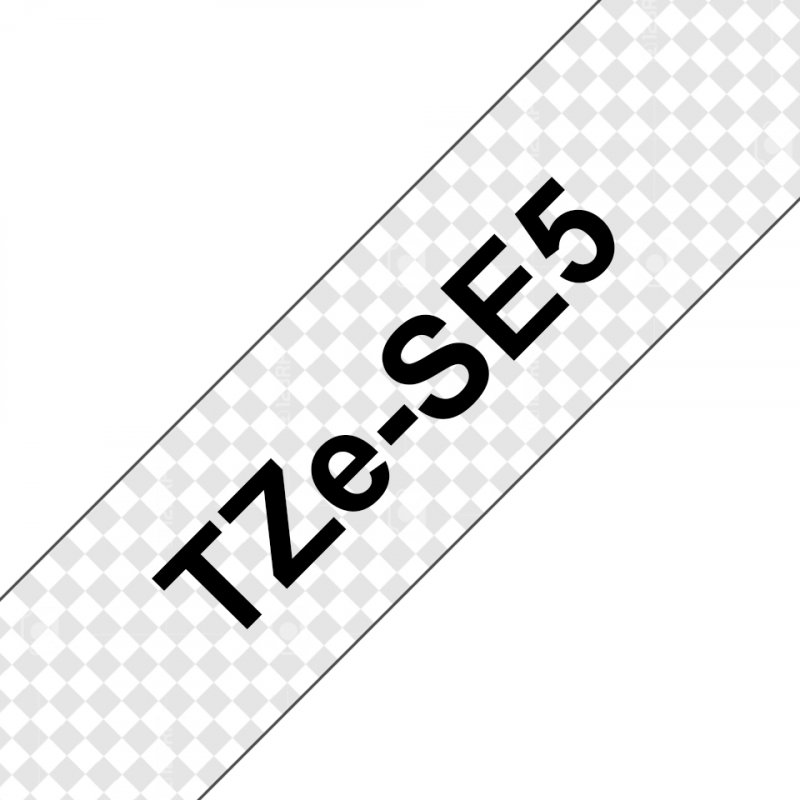Brother TZE-SE5 label-making tape Black on white TZ/TZe