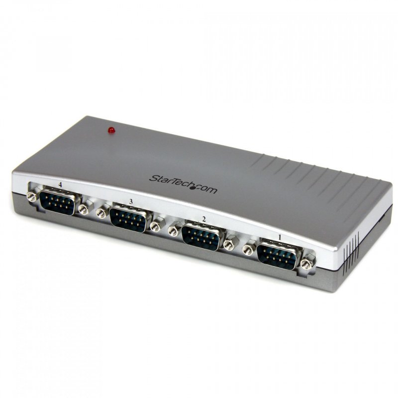 4 PORT USB BUS POWERED TO RS232 SERIAL DB9 CONVERTER ADAPTER HUB