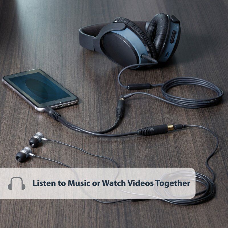 StarTech.com 15cm Stereo Splitter Kabel - 3,5mm Klinke Stecker auf 2x 3,5mm Buchse - Audio Klinkenkabel - Audio-Splitte