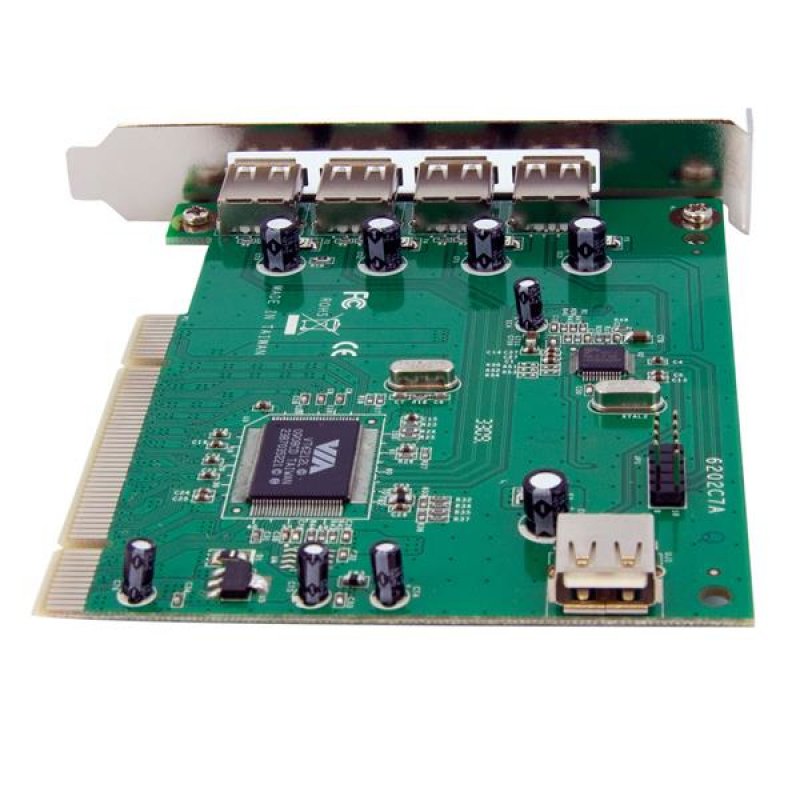 .com Carte adaptateur PCI vers 7 Ports USB 2.0 - interne/externe