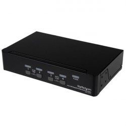 COMMUTATEUR KVM DISPLAYPORT 4 PORTS USB AVEC AUDIO
