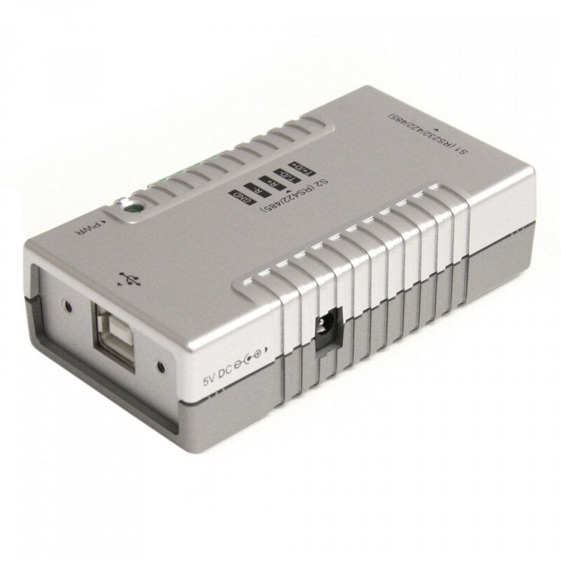 StarTech.com 2 Port USB to RS232 RS422 RS485 Serial Adapter with COM Retention