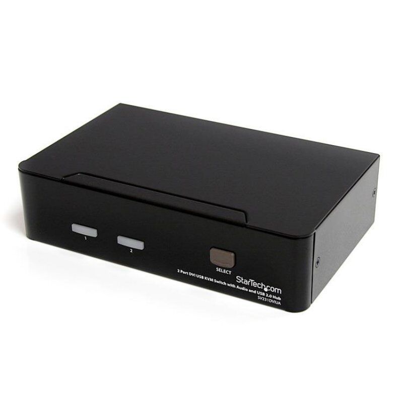 .com KVM switch écran clavier souris, 2 ports DVI, USB et Audio