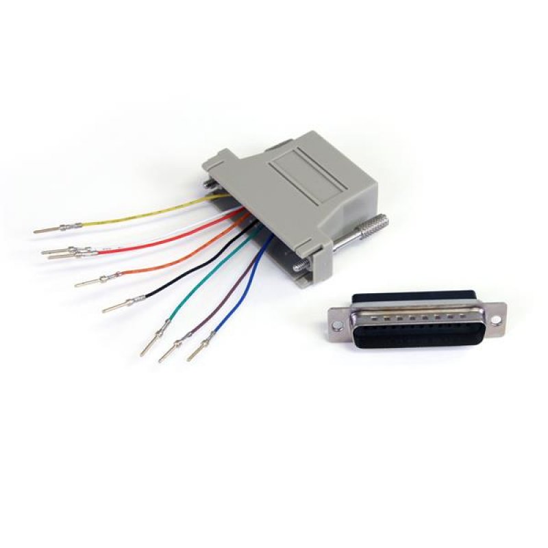 DB25 TO RJ45 MODULAR ADAPTER M/F