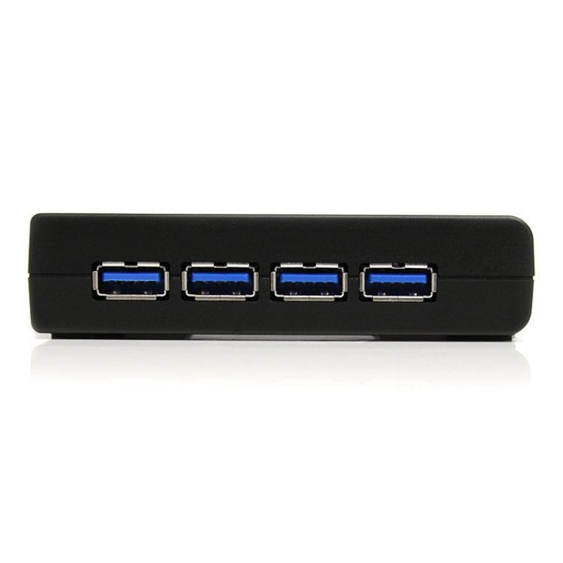 StarTech.com 4 Port SuperSpeed USB 3.0 Hub - Schwarz - Hub - 4 Anschlüsse