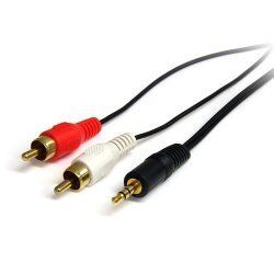 CABLE AUDIO STEREO DE 1M - MALE 3 5MM V. MALE 2 X RCA