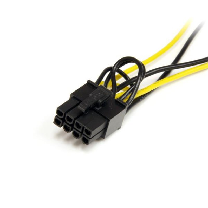 StarTech.com 15cm SATA Strom auf 8 pin PCI Express Grafikkarten Stromkabel - PCIe Y-Kabel Adapter - Stromkabel - 15 cm