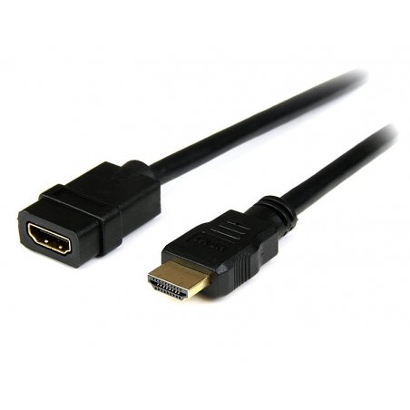 StarTech.com 2m (6ft) HDMI Extension Cable - HDMI Male to Female Cable - 4K HDMI Cable Extender - 4K 30Hz UHD HDMI Cable
