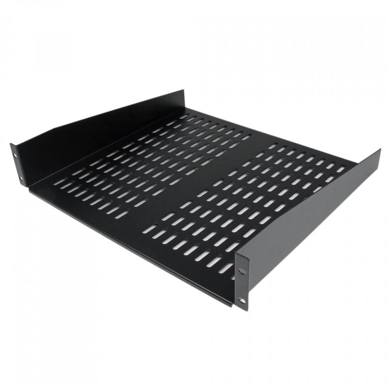 StarTech.com Etagère cantilever ventilée pour rack de serveur universel 2U 16 pouces - Etagère d'armoire serveur fixe