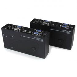 StarTech.com Switch Commutateur KVM USB VGA double 200m 2 x cable cat 5 - Extendeur de console