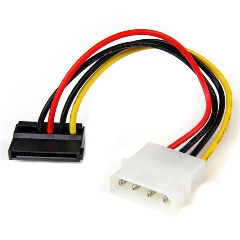 CABLE ADAPTATEUR MOLEX VERS SATA COUDE GAUCHE  15 CM