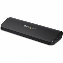 StarTech.com Station d'Accueil pour Ordinateur Portable USB 3.0 à Double Écran avec HDMI/DVI/VGA, Hub USB-A 3x, GbE, A