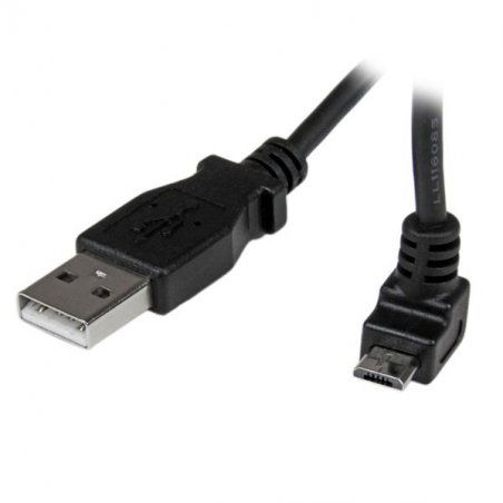 CABLE MICRO USB 1 M - A VERS MICRO B COUDE 90 DEGRE HAUT