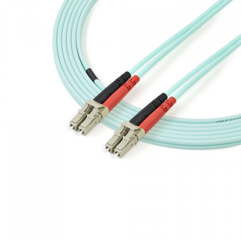 3M FIBER OPTIC PATCH CORD LC TO LC - DUPLEX MM AQUA 10GB FIBER