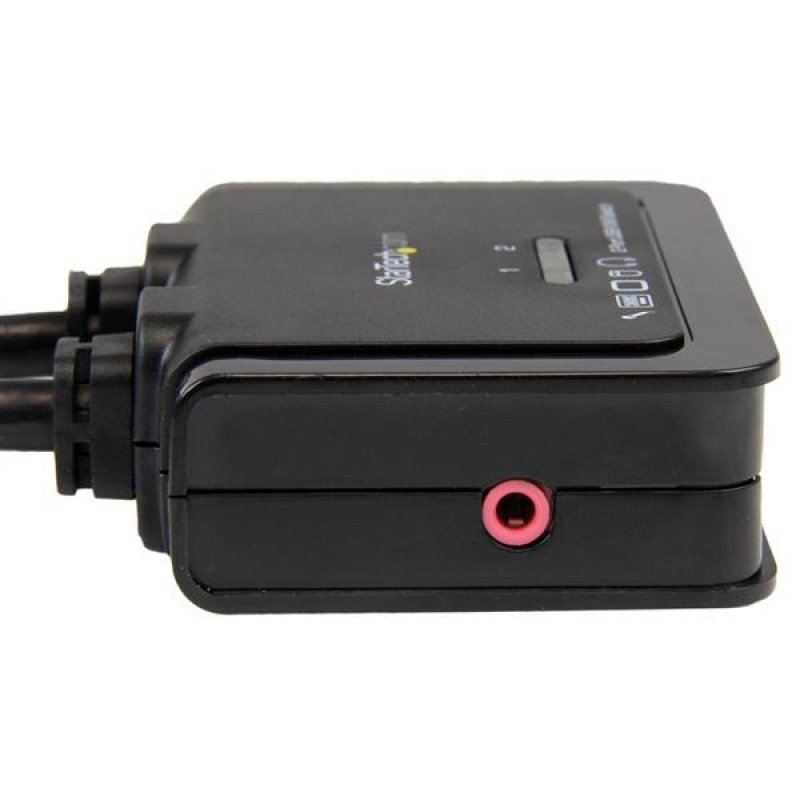 StarTech.com Switch Commutateur KVM 2 Ports USB, HDMI avec Audio et Câbles pour 2 PC sur 1 écran - Auto Alimenté