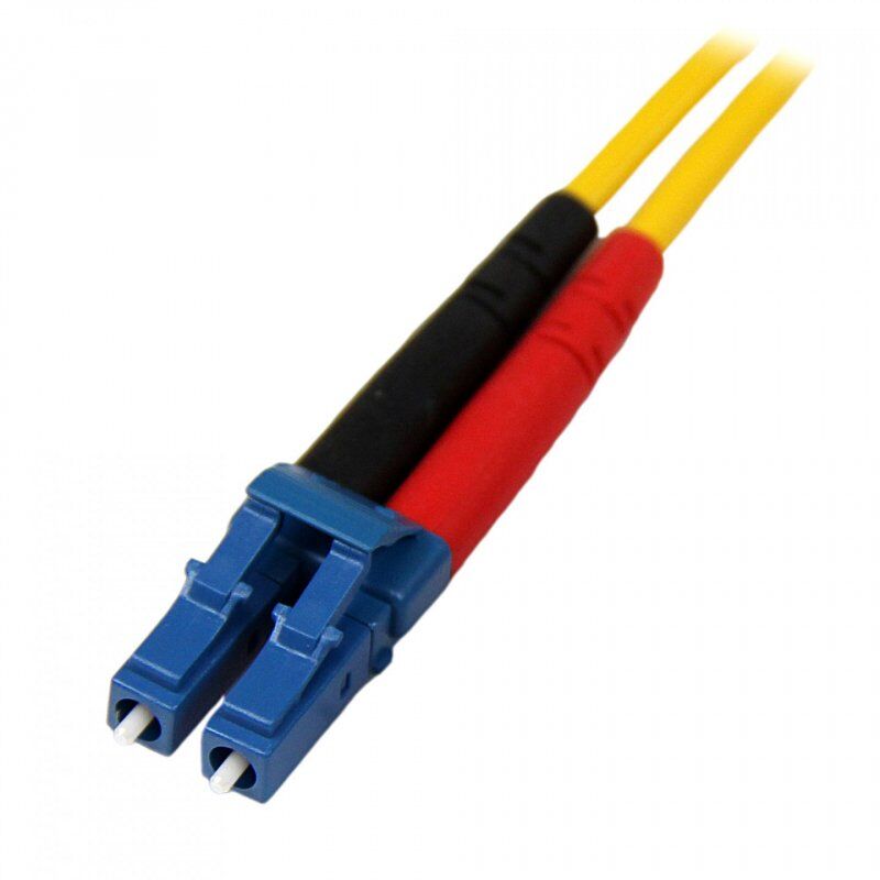 CABLE RESEAU FIBRE OPTIQUE LC VERS LC DUPLEX MONOMODE 10M