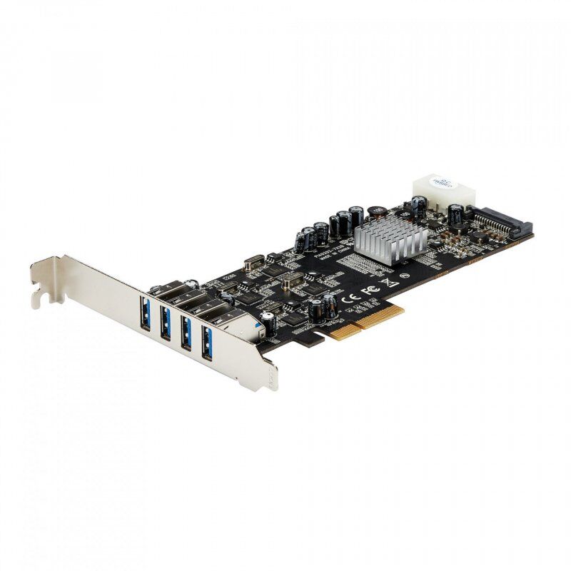 CARTE CONTROLEUR QUADRUPLE BUS PCIE VERS 4 PORTS USB 3.0 - UASP