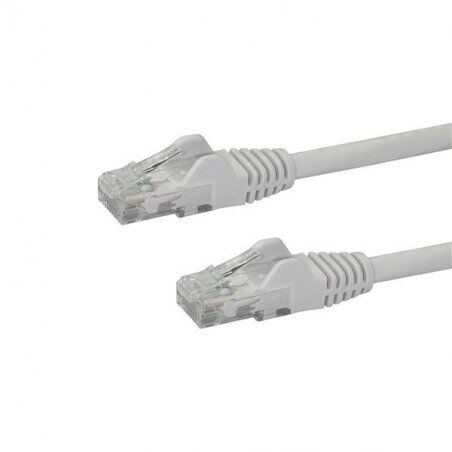 StarTech.com 1m CAT6 Ethernet Cable - White CAT 6 Gigabit Ethernet Wire -650MHz 100W PoE RJ45 UTP Network/Patch Cord Sna
