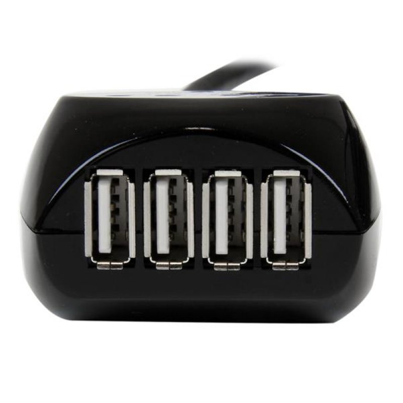 StarTech.com Câble USB 2.0 actif de 15m - Rallonge USB 2.0 avec hub à 4 ports - Noir