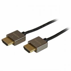 StarTech.com 2m Slim HDMI Cable w/ Low Profile Metal Connectors - 4K High Speed HDMI Cable w/ Ethernet - 4K 30Hz UHD HDM