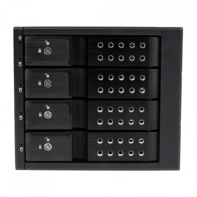 StarTech.com Rack amovible / Backplane sans tiroir pour 4x HDD SAS II/SATA III 6Gb/s de 3,5" avec échange à chaud - Al