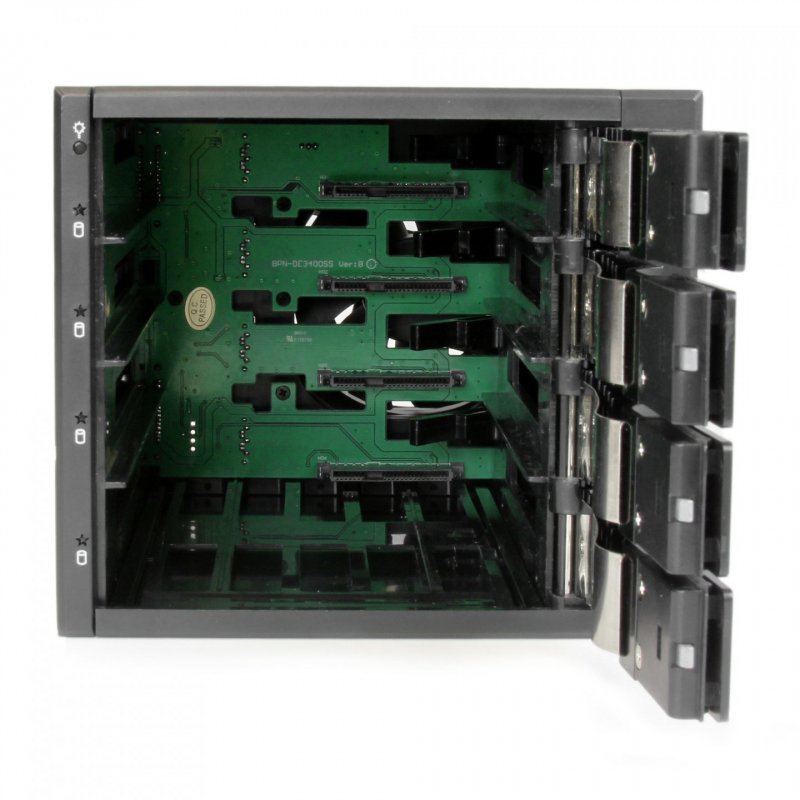 StarTech.com 4-fach Festplattenwechselrahmen - 4 x 3.5"-SATA III/SAS II-HDD