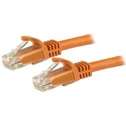 StarTech.com 1m CAT6 Ethernet Cable - Orange CAT 6 Gigabit Ethernet Wire -650MHz 100W PoE RJ45 UTP Network/Patch Cord Sn
