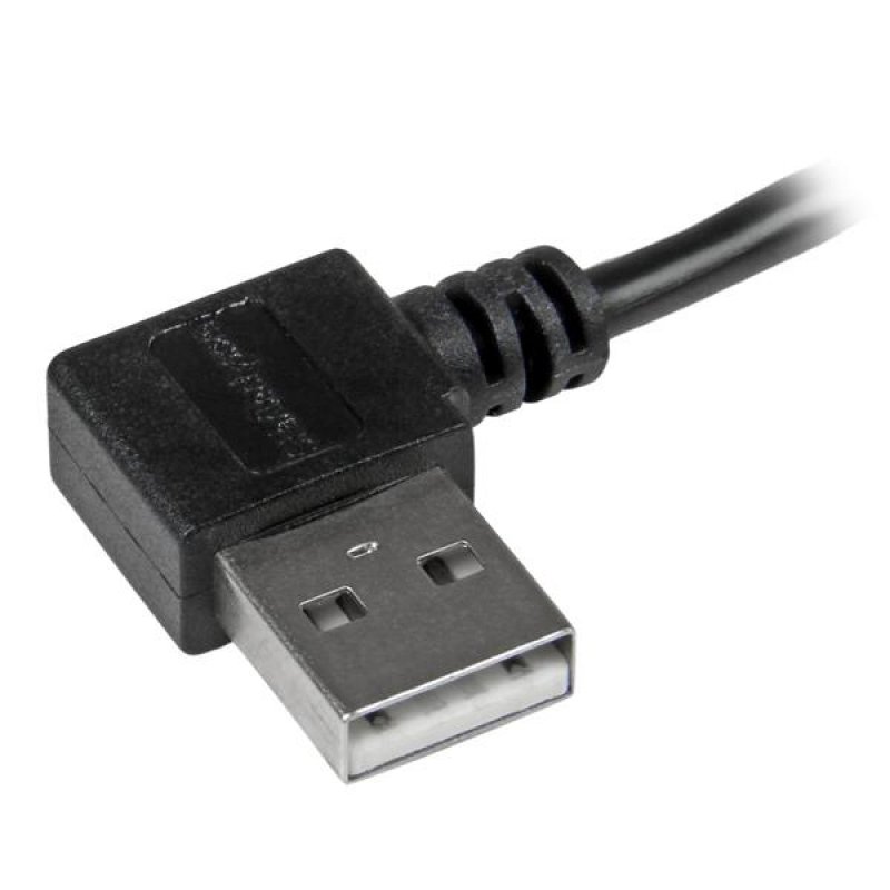 CABLE USB A VERS MICRO B DE 1 M AVEC CONNECTEURS A ANGLE DROIT