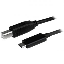 CABLE USB 2.0 USB-C VERS USB-B DE 1 M - M/M - NOIR